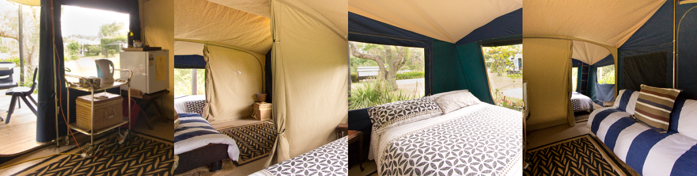 Family Safari Tents inside Glamping