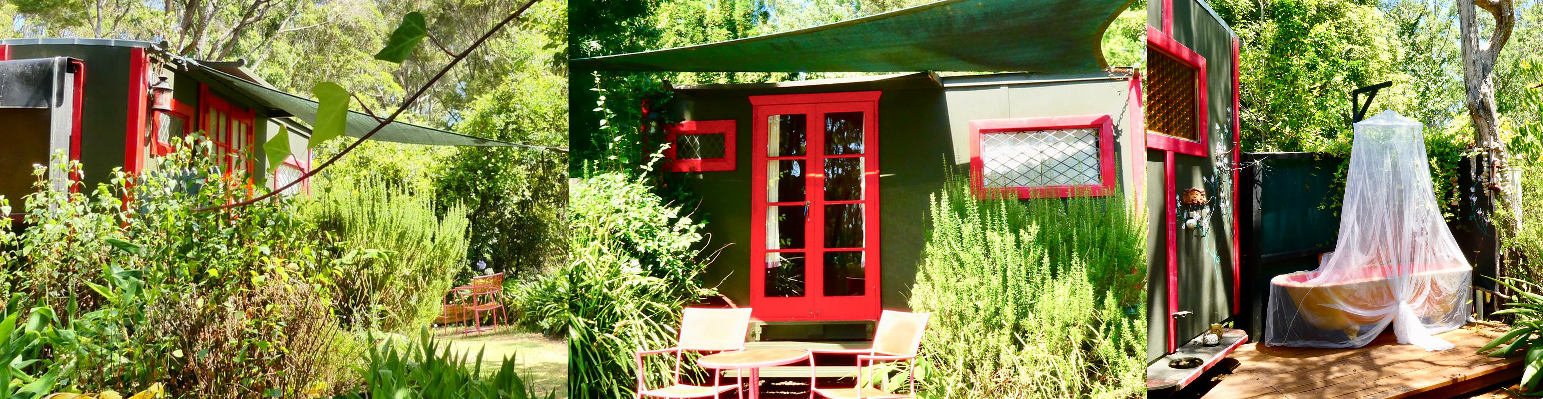 Gypsy Caravans Glamping at Pagoda Lodge Kerikeri Bay of Islands Outside View