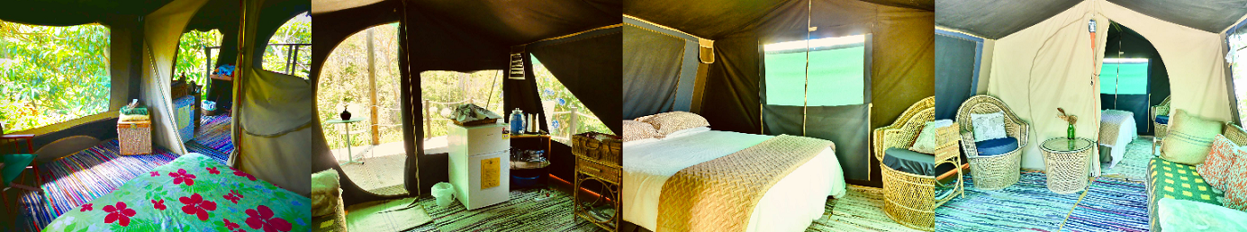 Glamping Safari Tents Pagoda Lodge Internal view